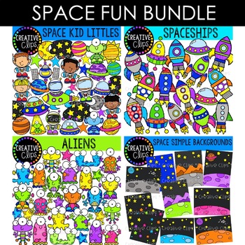 Preview of Space Fun Bundle {Space Clipart}