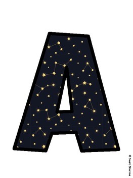 Preview of Space, Galaxy Bulletin Board Décor Kit, Space, Galaxy Bulletin Board Letters