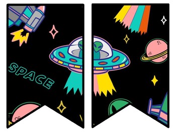 Spaceship Bulletin Board Letters, Galaxy Classroom Décor, Space Alphabet  Poster