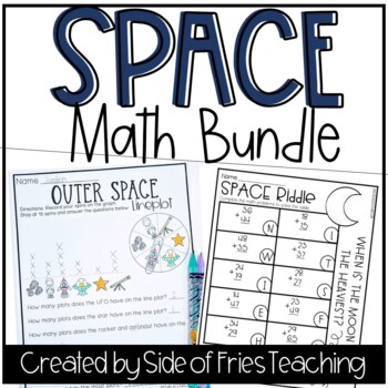 Preview of 2nd and 3rd Grade Space Graphs and Math Riddles (Bundle)