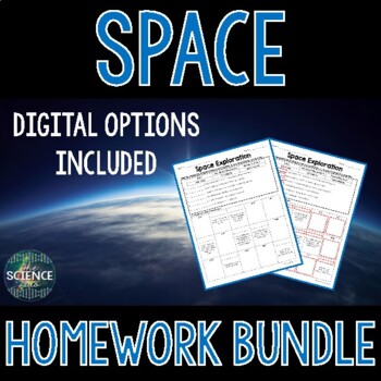 space homework activities