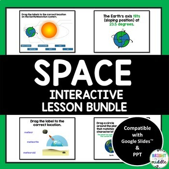 Preview of Space Interactive Lesson Bundle