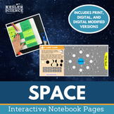 Space Interactive Notebook Pages - Print and Digital Versions
