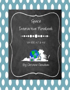 Preview of Space Interactive Notebook - Virginia 4th Grade SOL Unit - 23 Pages
