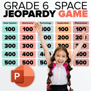 Preview of Space JEOPARDY - Grade 6 Science Game