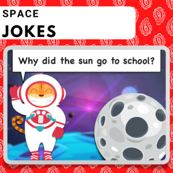Preview of Space Jokes | Brain Breaks | BOOM Cards