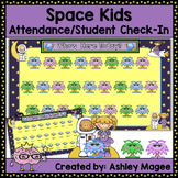 Space Kids Attendance/Student Check-In Space Theme (PowerPoint)