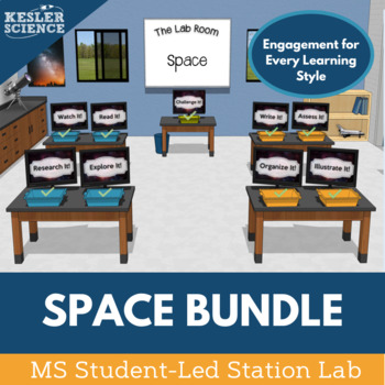 Preview of Space Labs Bundle - Differentiated Science Station Labs
