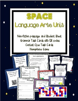 Preview of Space Language Arts Unit