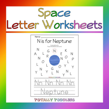 Preview of Space | Letter Worksheets
