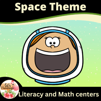 Preview of Outer Space Unit Theme Literacy and Math  Centers  Activities  