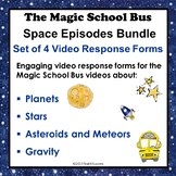 Space Magic School Bus Worksheets Bundle 4 Response Forms 