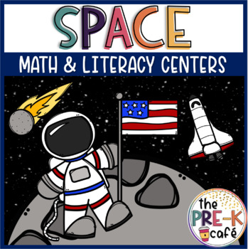 Preview of Space Math Phonics Letters and Literacy Centers Activities | Astronaut | Eclipse