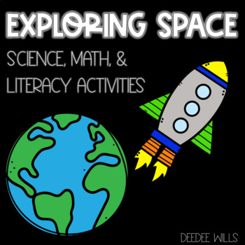 Preview of Outer Space Activities for Kindergarten w Space Centers, Lessons, Writing & More