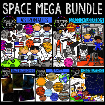 Preview of Space Mega Bundle {Creative Clips Digital Clipart}