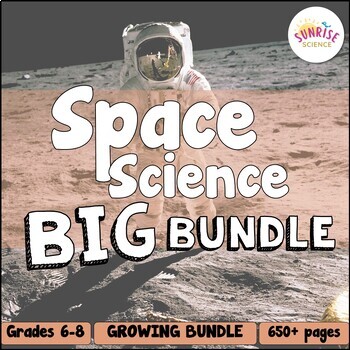 Preview of Space Science Curriculum Middle School Seasons Moon Phases Gravity Planets Stars