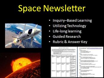 Preview of Space Newsletter Assignment - Inquiry-based Assignment