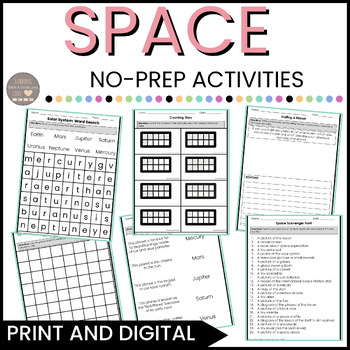 Preview of Space No-Prep Activities