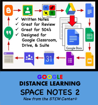 Preview of Space Notes 2 Google Doc - Distance Learning Friendly