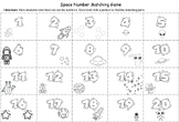 Space Number Matching Card Game