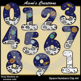 Space Numbers Clip Art