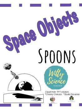 Preview of Space Objects Review Game - Spoons