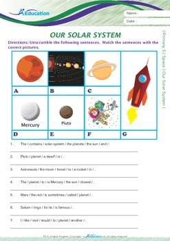 Space - Our Solar System - Grade 5 By Aplus Education Ltd With Vaughan 