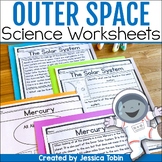 Space, Outer Space, Solar System and Planets Reading Passages and Worksheets