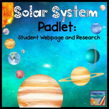 Preview of Space Padlet  Bundle: Student Websites & Research Activities