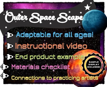 Space Painting Lesson/Activity: all ages (Chalk Pastel & Paint) Great ...