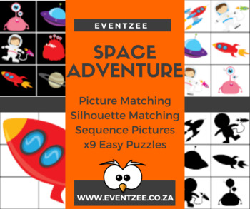 Preview of Space Adventure: Picture matching / Silhouette matching / Sequence / Puzzles