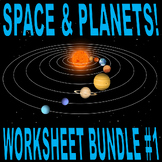 SPACE & PLANETS BUNDLE #1 (17+ Assignments / Science / No 