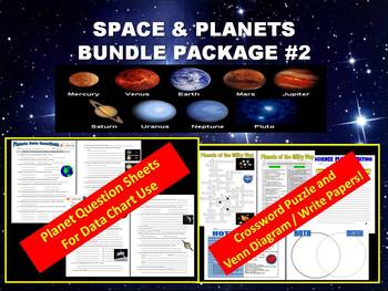 Preview of SPACE & PLANETS Bundle Package #2 (15+ Assignments / NASA / STEM)