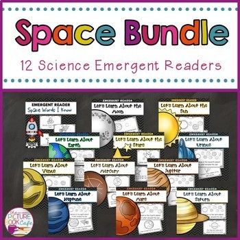 Preview of Space/Planets Emergent Reader Bundle