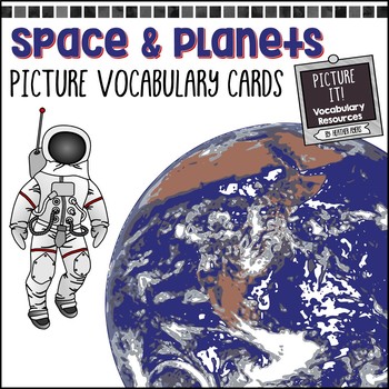 Preview of Space & Planets -  Picture Vocabulary Cards
