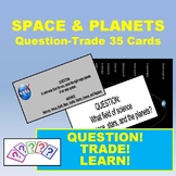Space & Planets Question-Trade Cards - 35 Partner (Quiz Activity)