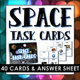 Space, Planets and the Solar System Task Cards - 40 Task C