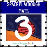 Space Play dough Mats for Preschool, Prek, and Kindergarten