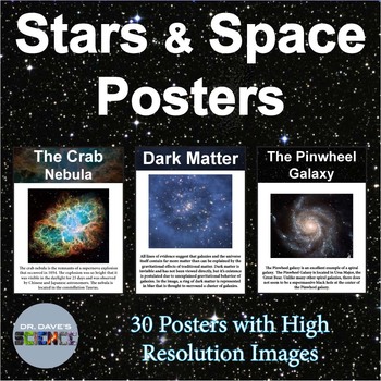 Preview of Types of Stars Space Posters, Constellations, Astronomy Bulletin Board Galaxy