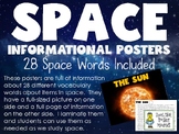 Space Posters - Information Sheets for 28 Space Words