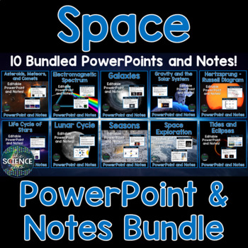 Preview of Space PowerPoint and Notes Bundle