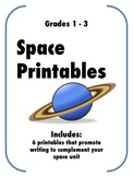 Space Printables: 6 Worksheets to Complement your Space Unit
