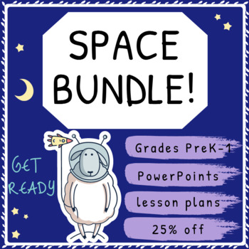 Preview of SPACE Project Bundle | PowerPoint + Lesson Plan | Kinder | Grade 1 | 25% OFF