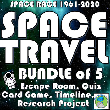 Preview of Space Race: USA vs Russia - BUNDLE, Timeline, Quiz, Escape Room, Dinner Party