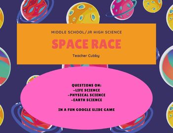 Preview of Space Race Science Middle/Jr High Earth, Life, and Physical Science Game