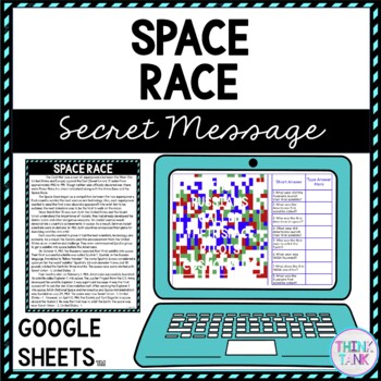 Preview of Space Race Secret Message Activity For Google Sheets™