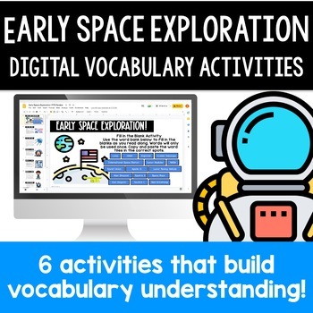 Preview of Space Race | Space Exploration | Digital Vocabulary Activities