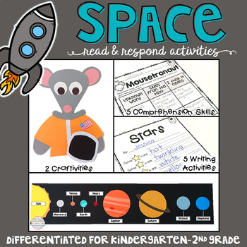 Preview of Space: Reading Comprehension, Writing and Craftivities