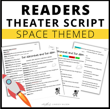 Preview of Space Reader's Theater Script No Prep Print and Go