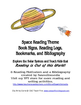 Preview of Space Reading Theme - Reading is Out of This World